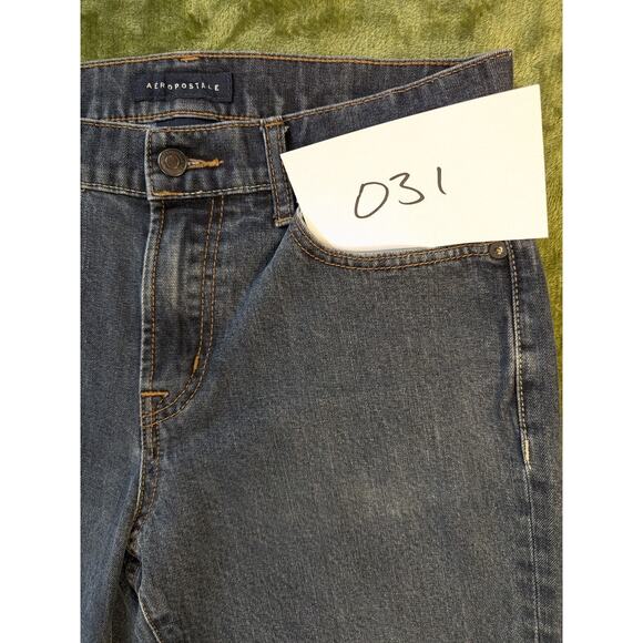 Aeropostale Straight Leg Mid Rise Denim Jeans Cotton Blend 31 x 30 Preppy Street - Picture 11 of 11